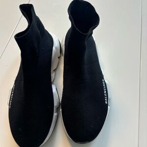 Balenciaga Black Knit Sneakers